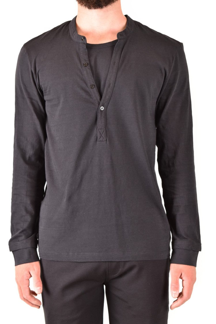Neil Barrett Long-Sleeve Black Cotton Shirt
