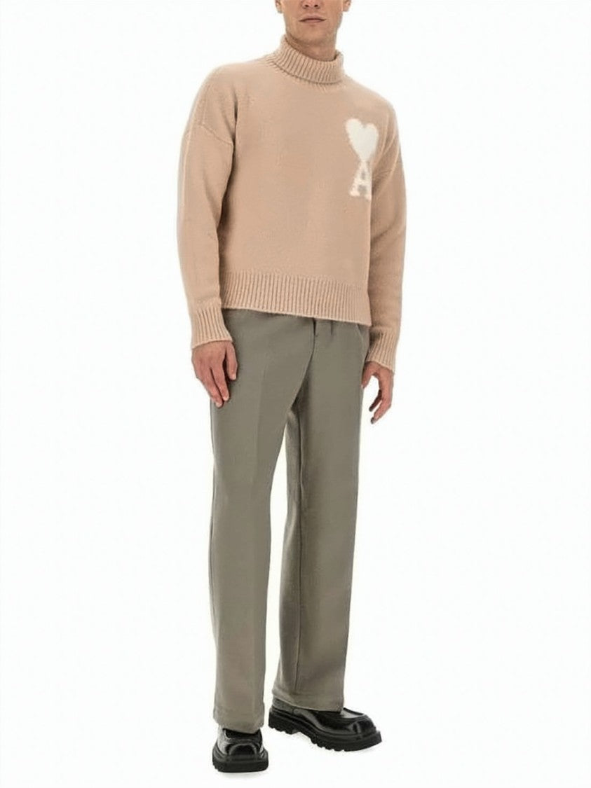 Ami Paris Tailored Suit Pants With Straight-Leg Silhouette