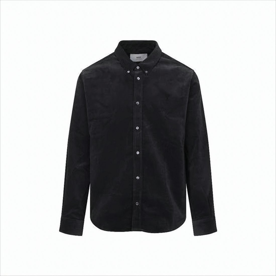 Ami Paris Long-Sleeve Corduroy Shirt With Classic Collar