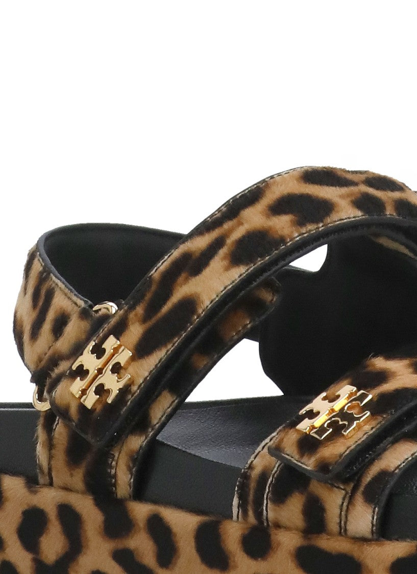 Tory Burch Brown "Kira" Leather Sandals