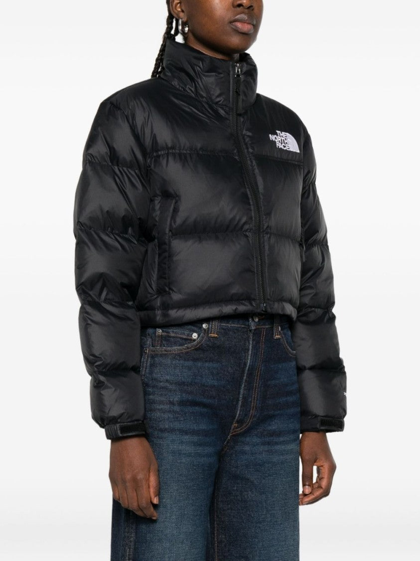The North Face Cropped High Collar Quilted Down Jacket