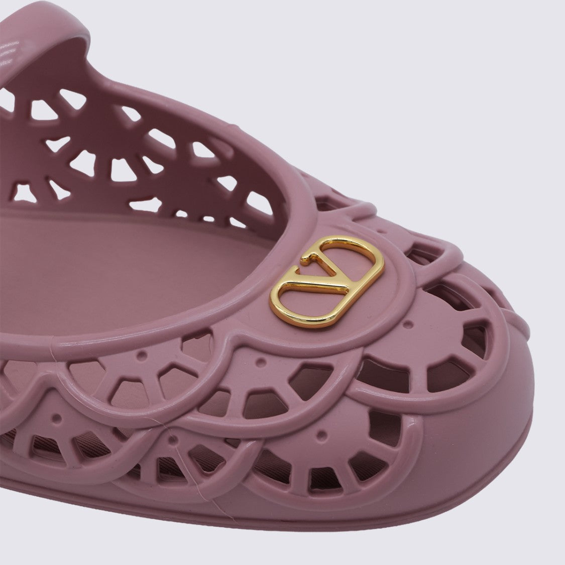 Valentino Garavani Delicate Cut-Out Flat Shoes With Mary Jane Strap