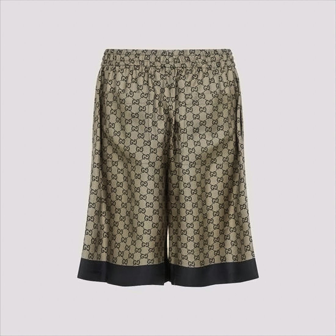 Gucci Silk Shorts With Interlocking Gg Pattern