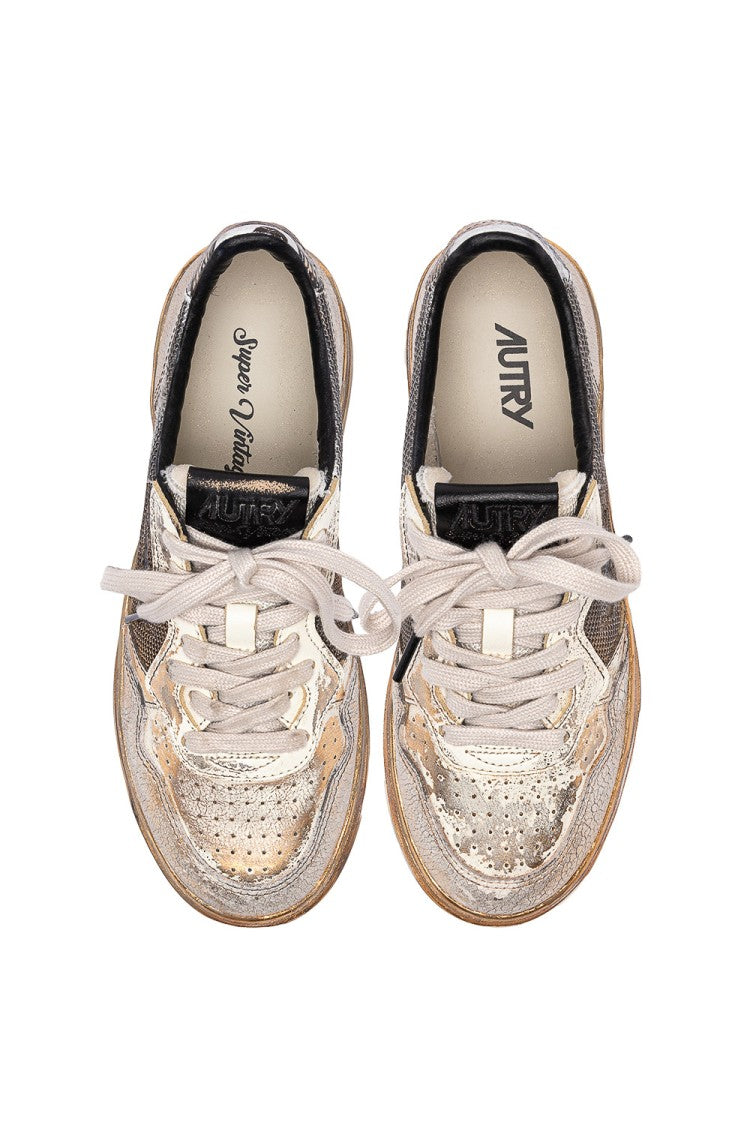 Autry Supervintage Women’S Sneakers In Leather And Canvas