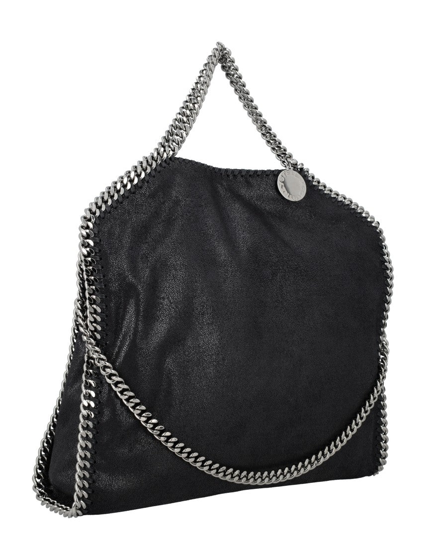 Stella Mccartney Black Falabella 3 Chain Shoulder Bag
