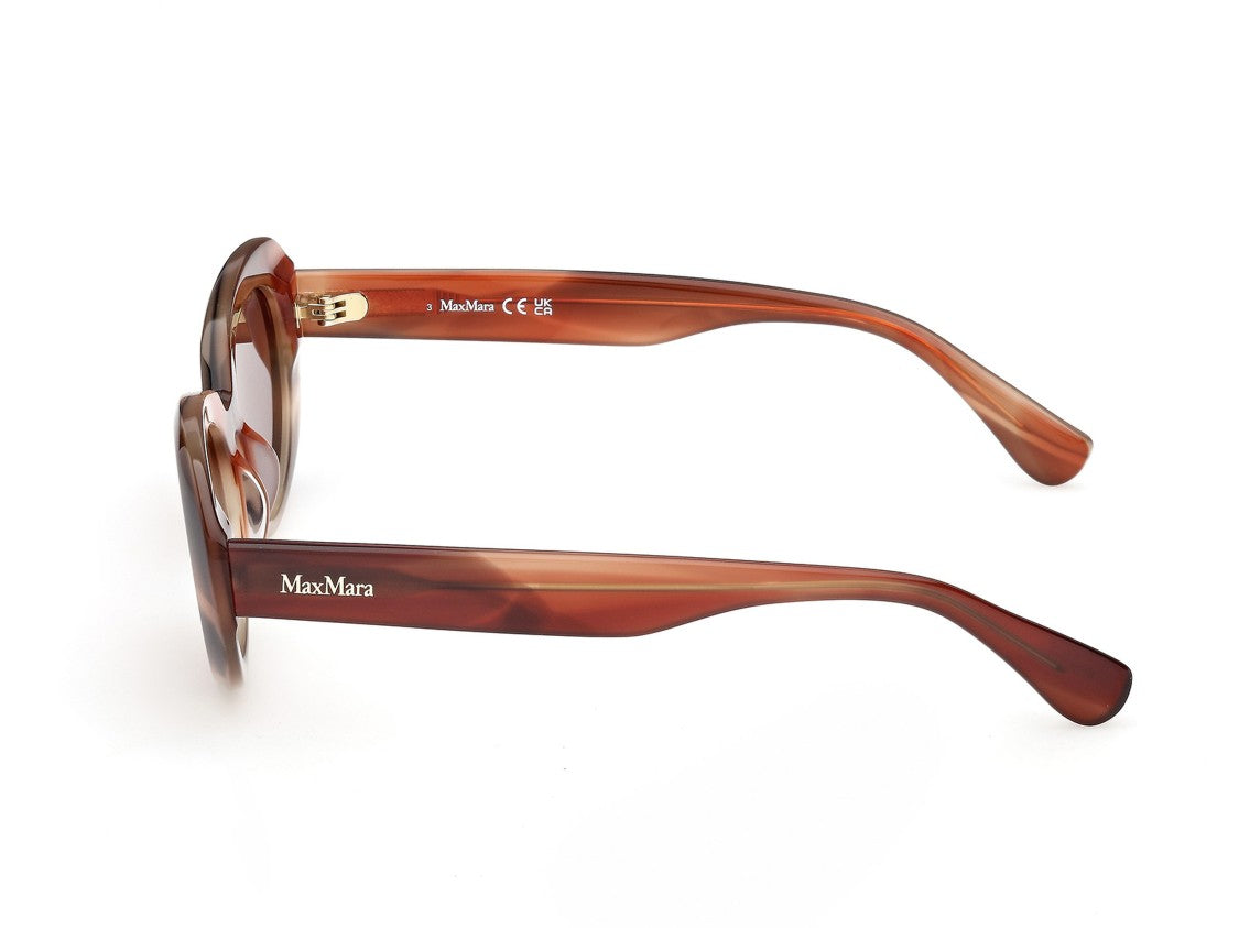 Max Mara Tortoiseshell Mm0196 Oversized Rounded Sunglasses
