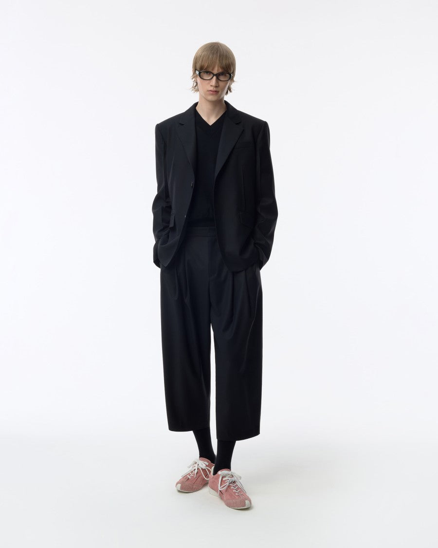 Adererror Ankle-Length Balloon Pants With Signature Zigzag Stitch