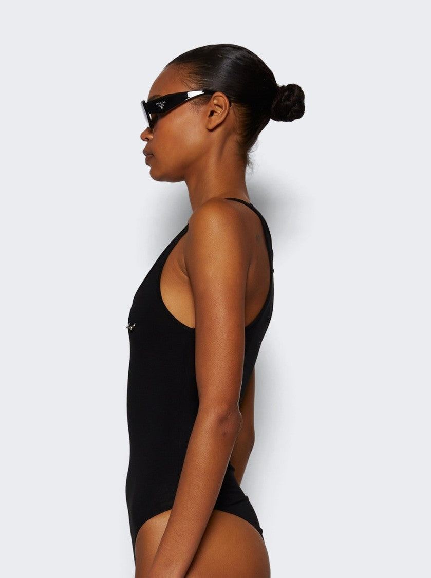 Mugler Pierced Bodysuit - Black