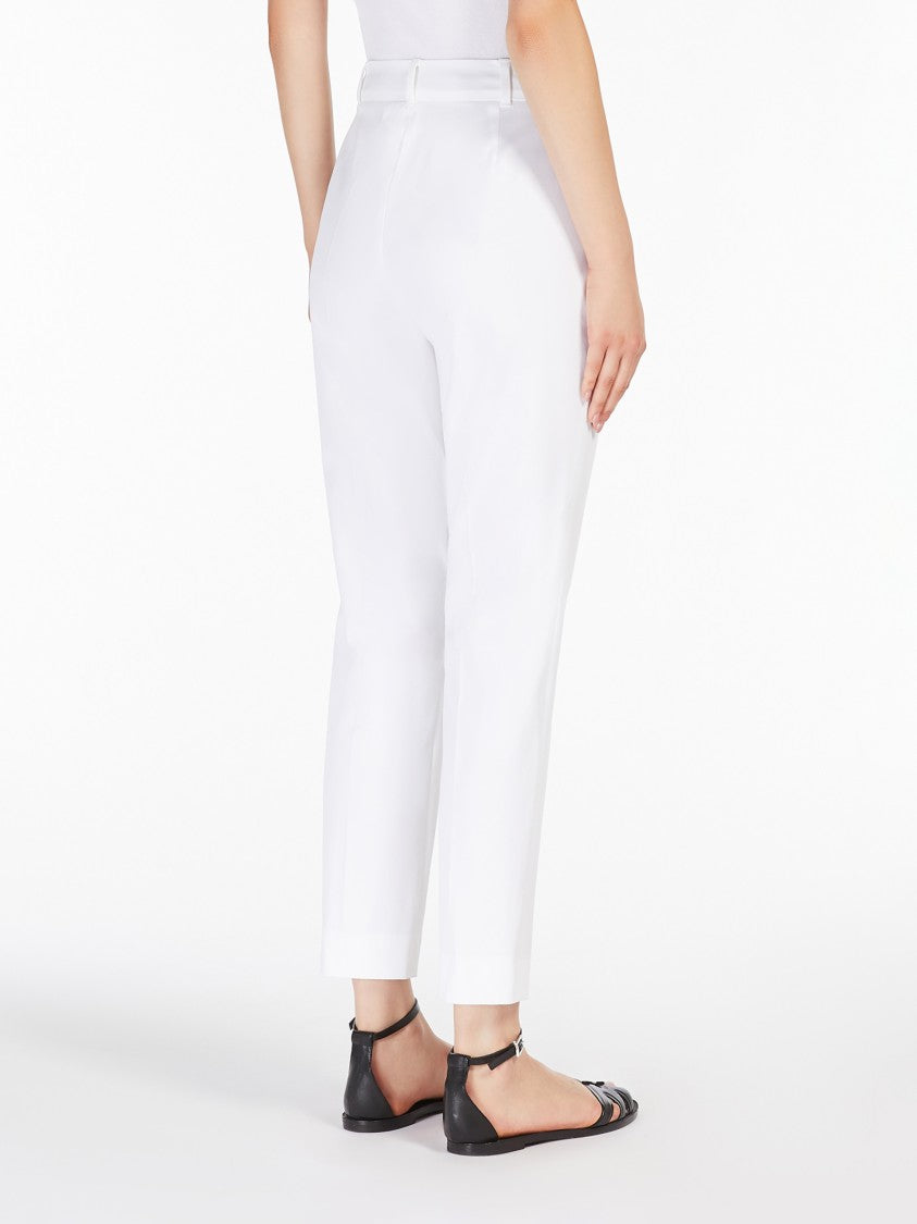 Max Mara Tailored White Straight-Leg Pants