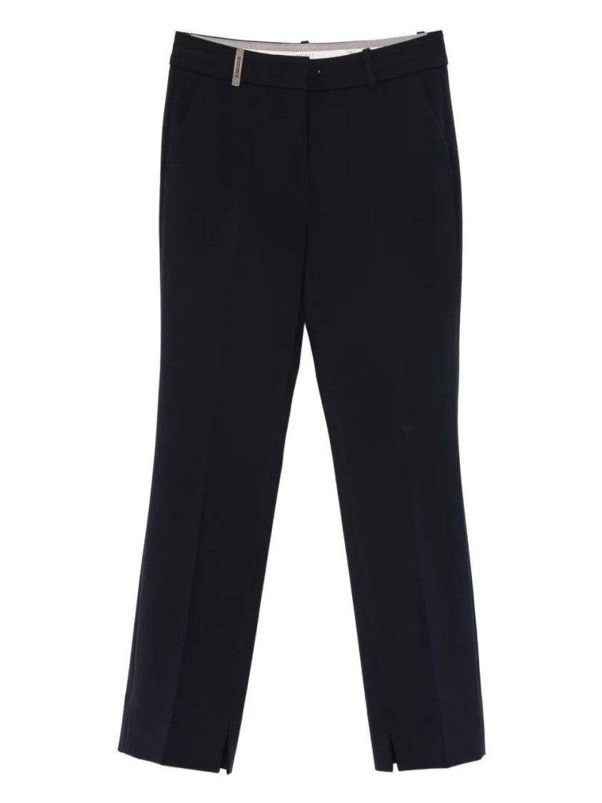 Peserico Mid-Rise Tailored Pants With Subtle Crease