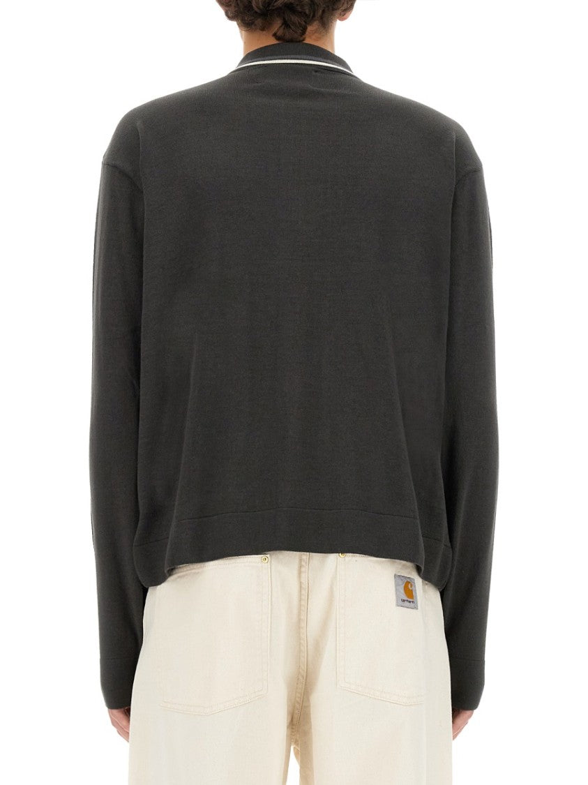 Awake Ny Zip-Up Grey Sweater