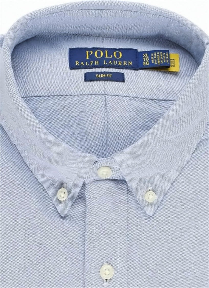 Polo Ralph Lauren Slim Fit Long-Sleeve Button-Down Shirt With Textured Weave