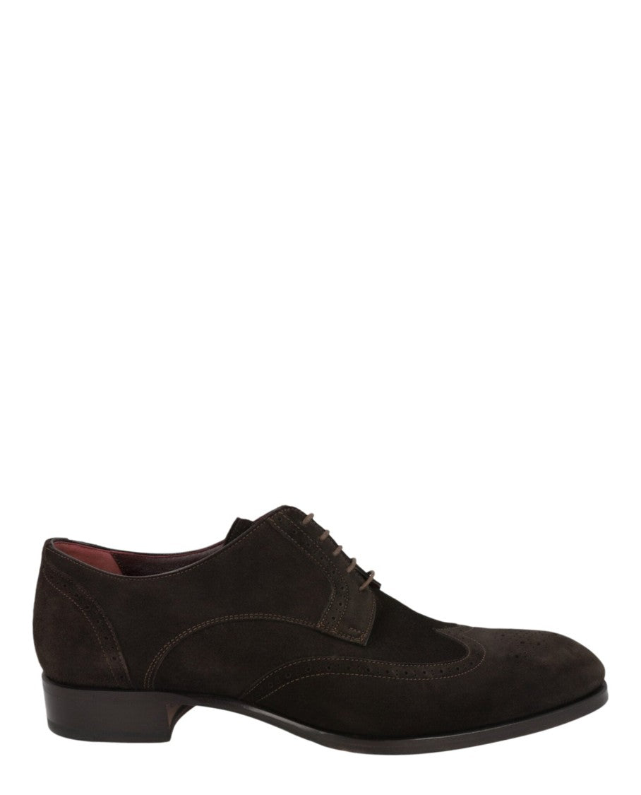 Brioni Blücher Brók Suede Wingtip Brogue Shoes