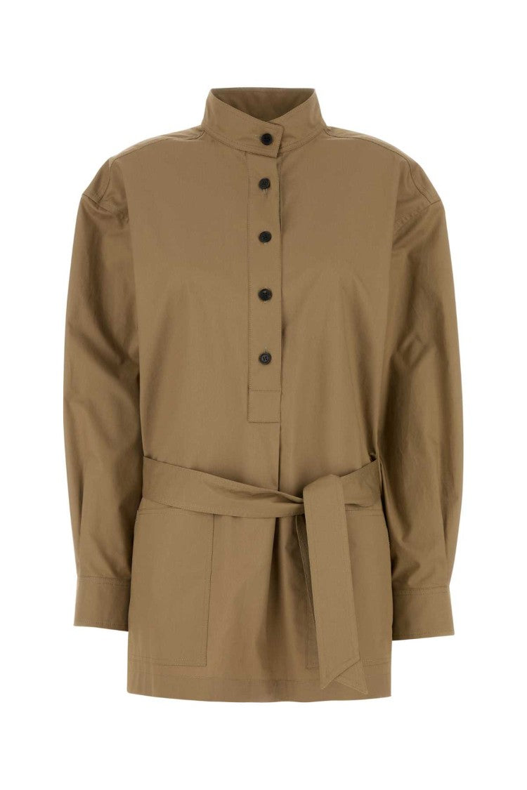 Saint Laurent Camel Poplin Shirt