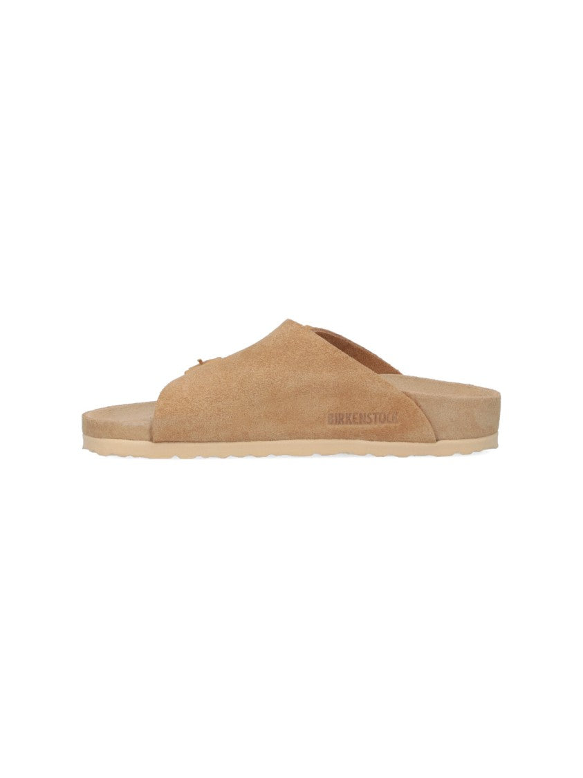 Birkenstock Zürich Sandals In Beige Suede