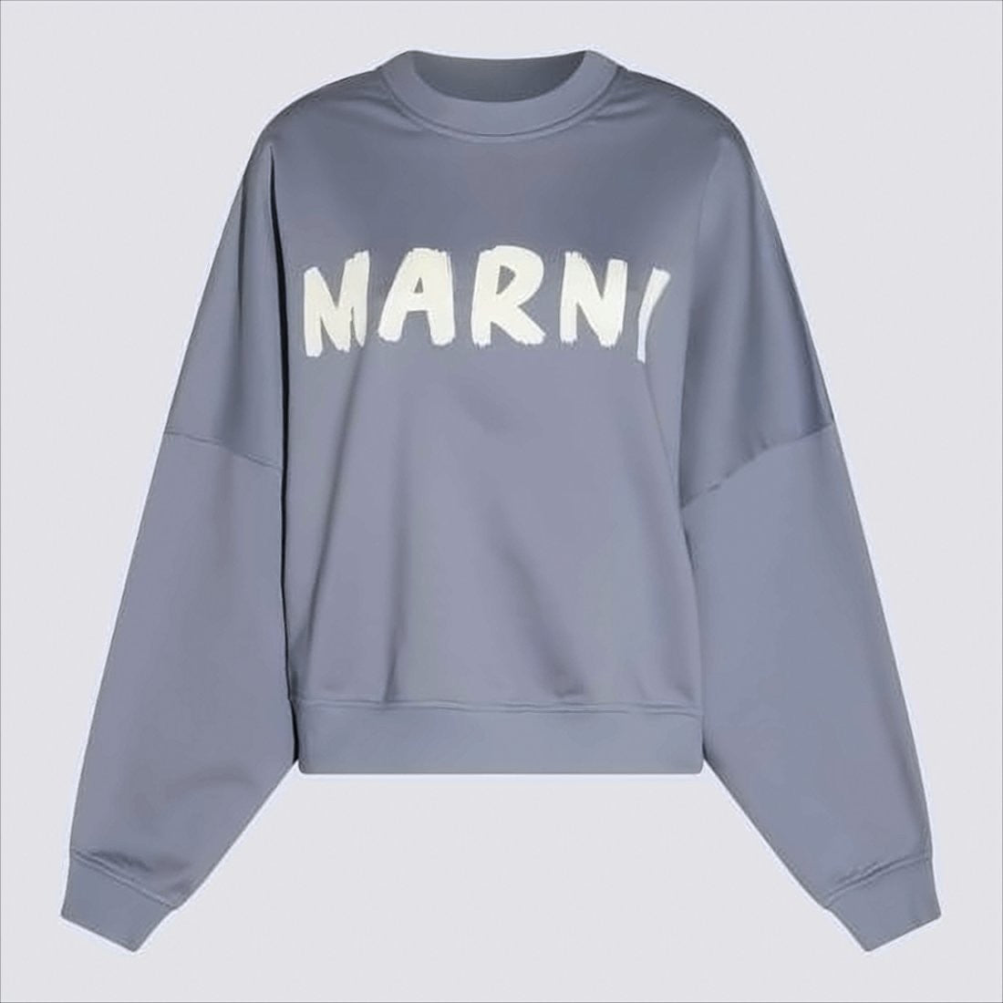 Marni Relaxed Fit Long-Sleeve Cotton Sweatshirt With Bold Chest Lettering