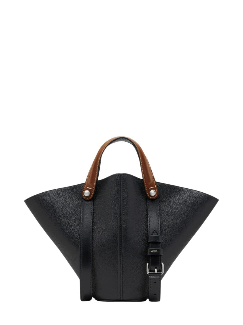 Maison Margiela Small Dress-Age Triangular Leather Tote Bag