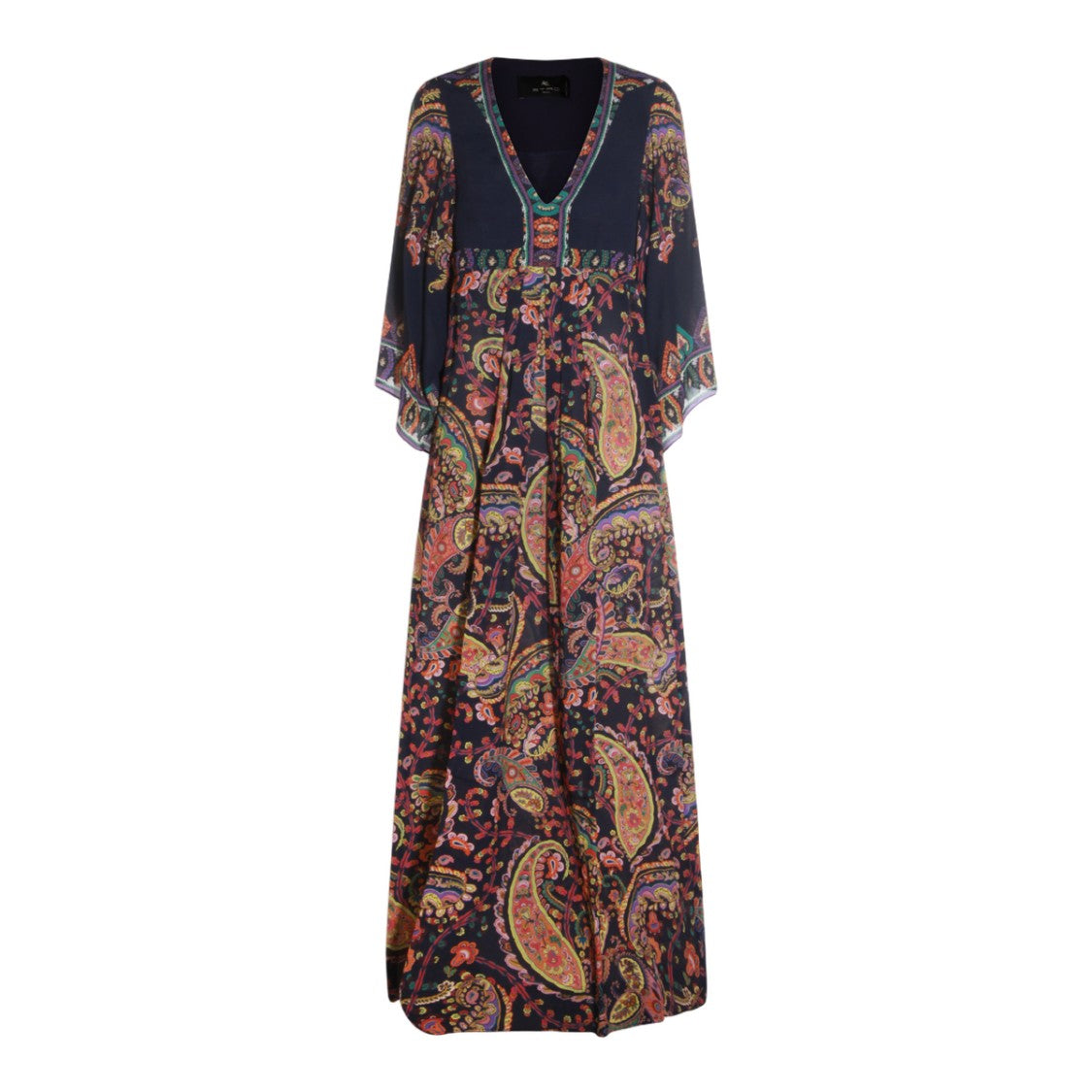 Etro Flowing Long Dress With Paisley Pattern