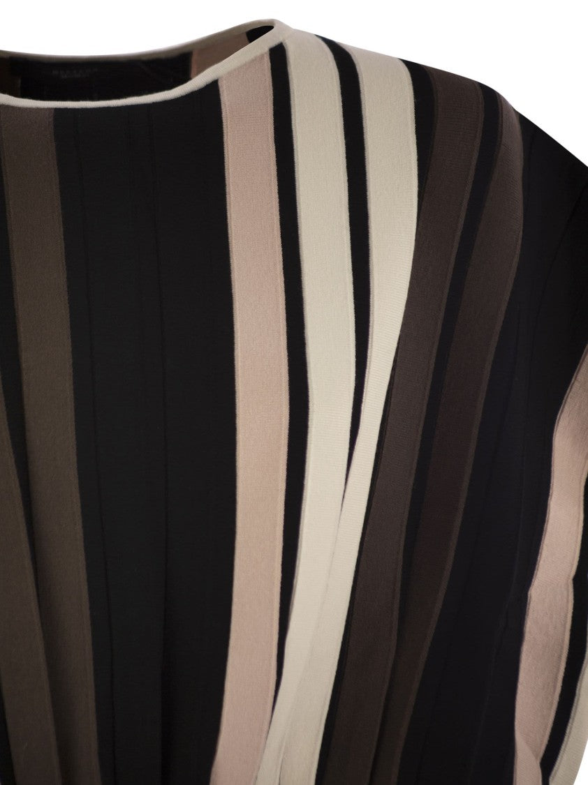 Max Mara Pegola - Stretch Viscose Pleated Jersey