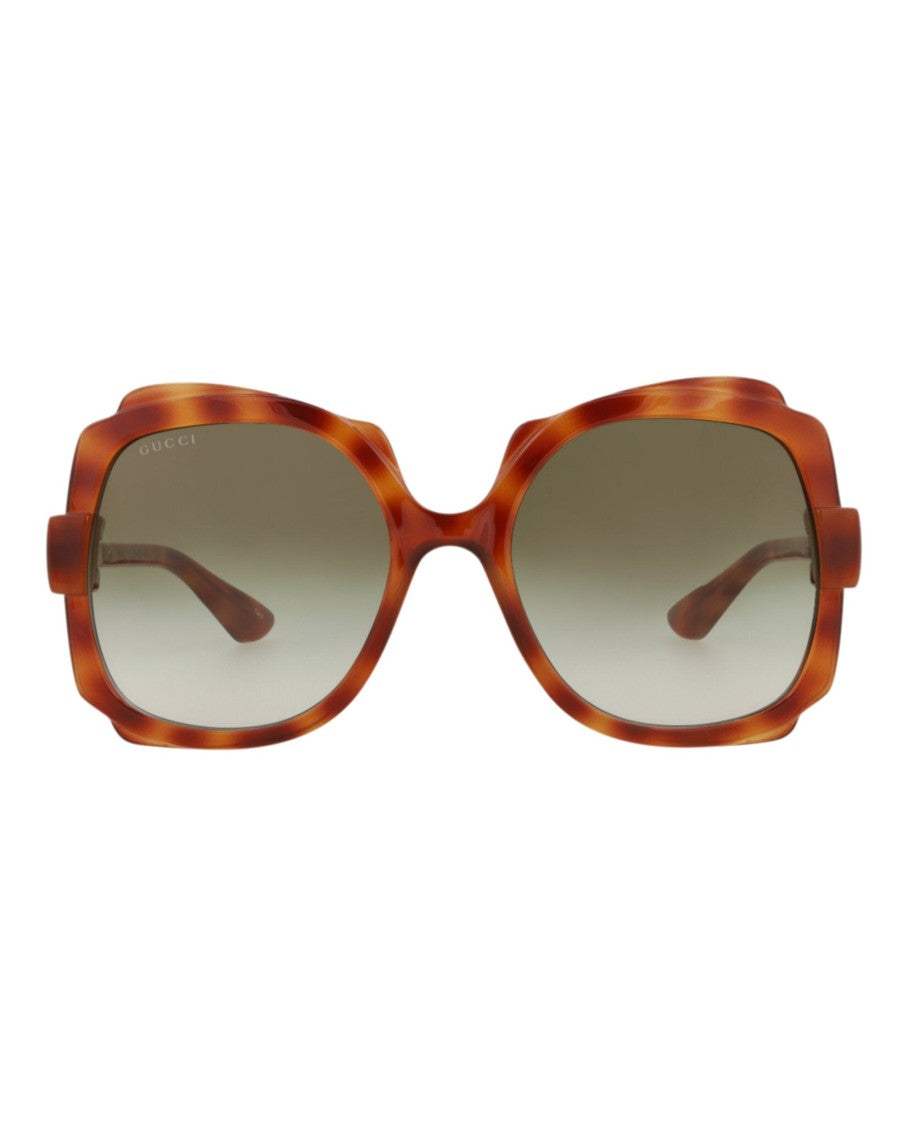 Gucci Round-Frame Injection Sunglasses