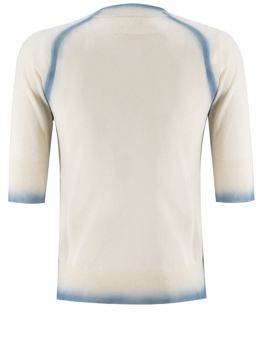 Ermanno Scervino Gradient Effect Round Neck Knitwear