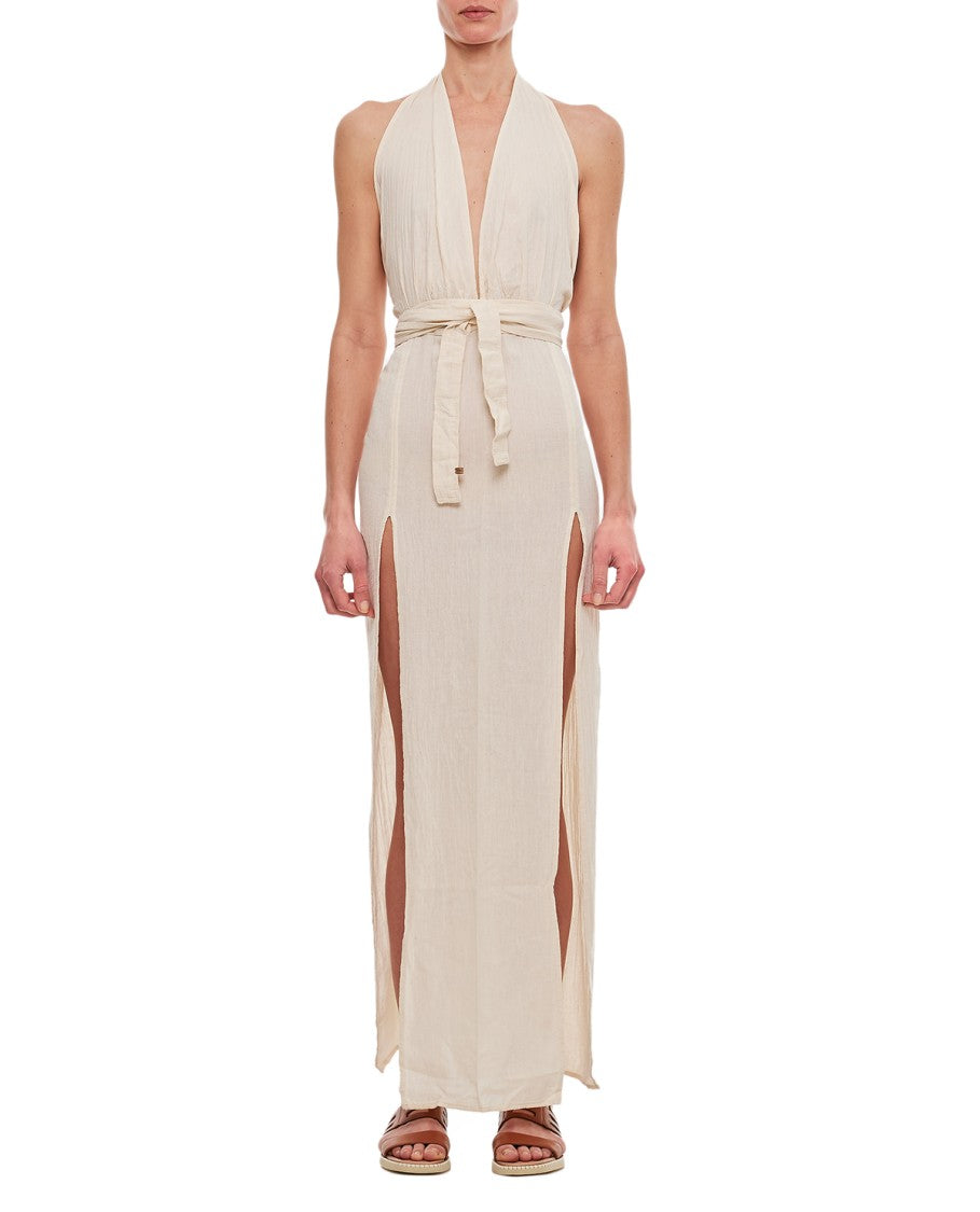 Caravana Tacoh Cotton Long Dress With Slits