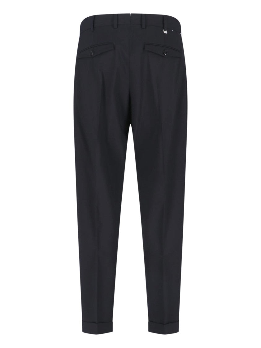 Pt Torino Tailored Straight-Leg Trousers With Minimalist Design