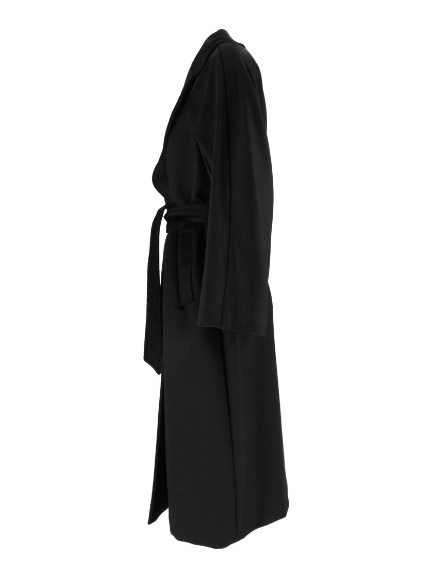 Max Mara Black Resina Belted Coat