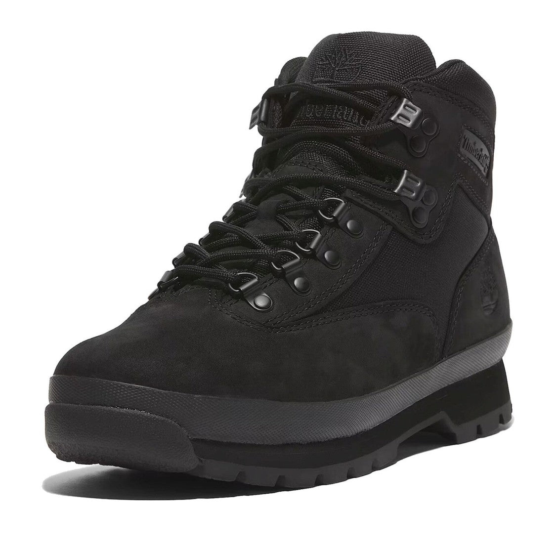 Timberland Black Euro Hiker Nubuck Low-Cut Boots