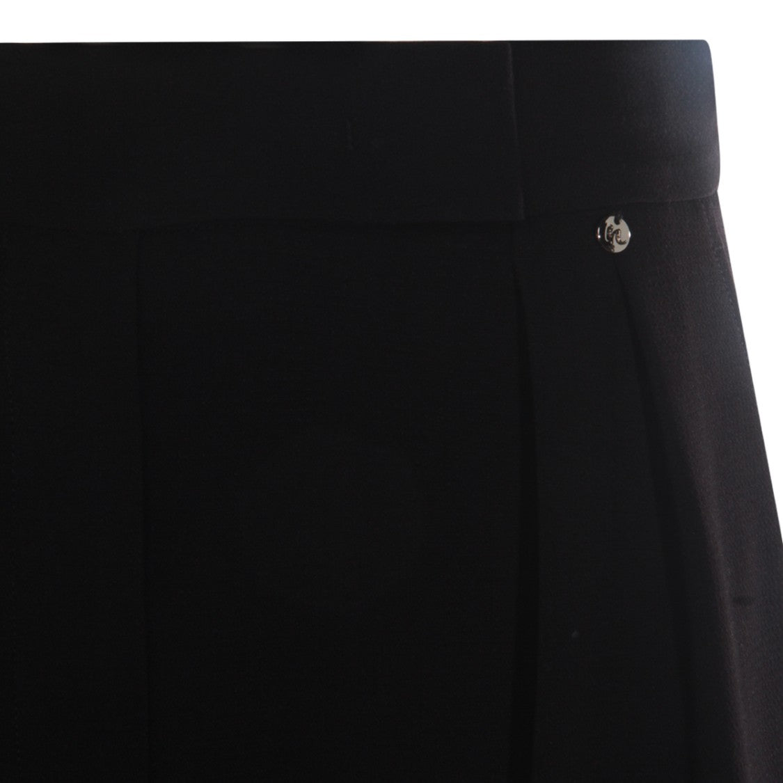 Nissa High-Waisted Wide-Leg Trousers With Metallic Accent