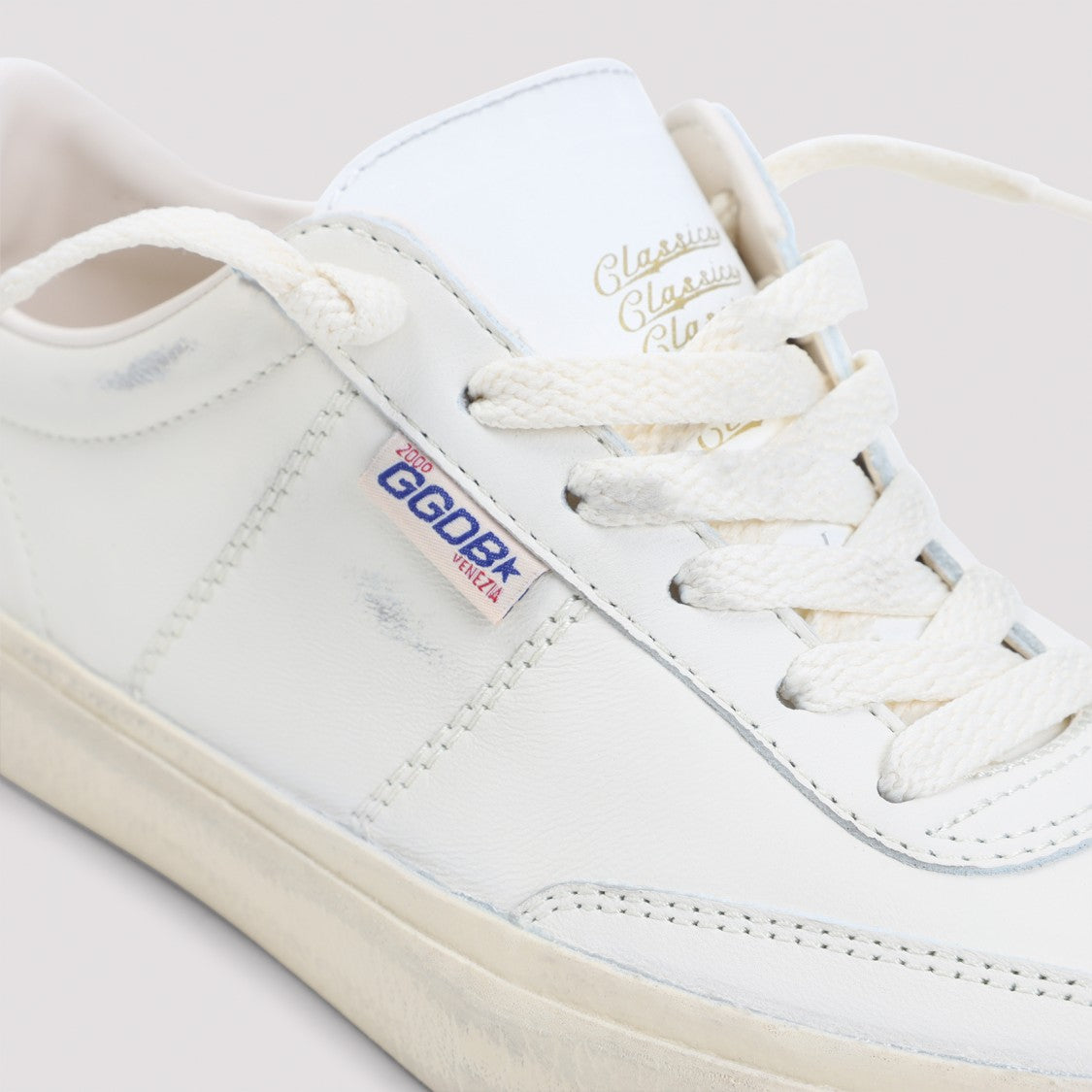 Golden Goose White Milk Leather Sneakers