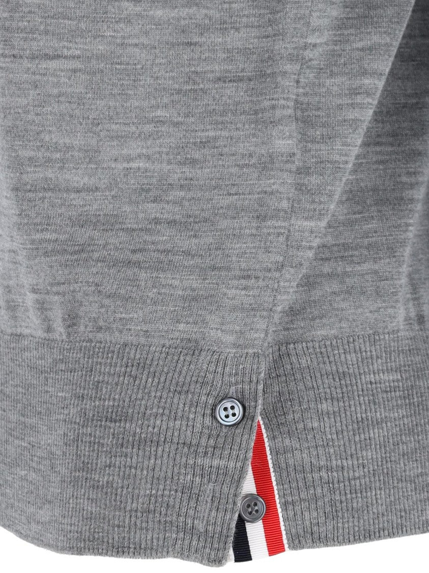 Thom Browne '4-Bar' Sweater – Light Grey