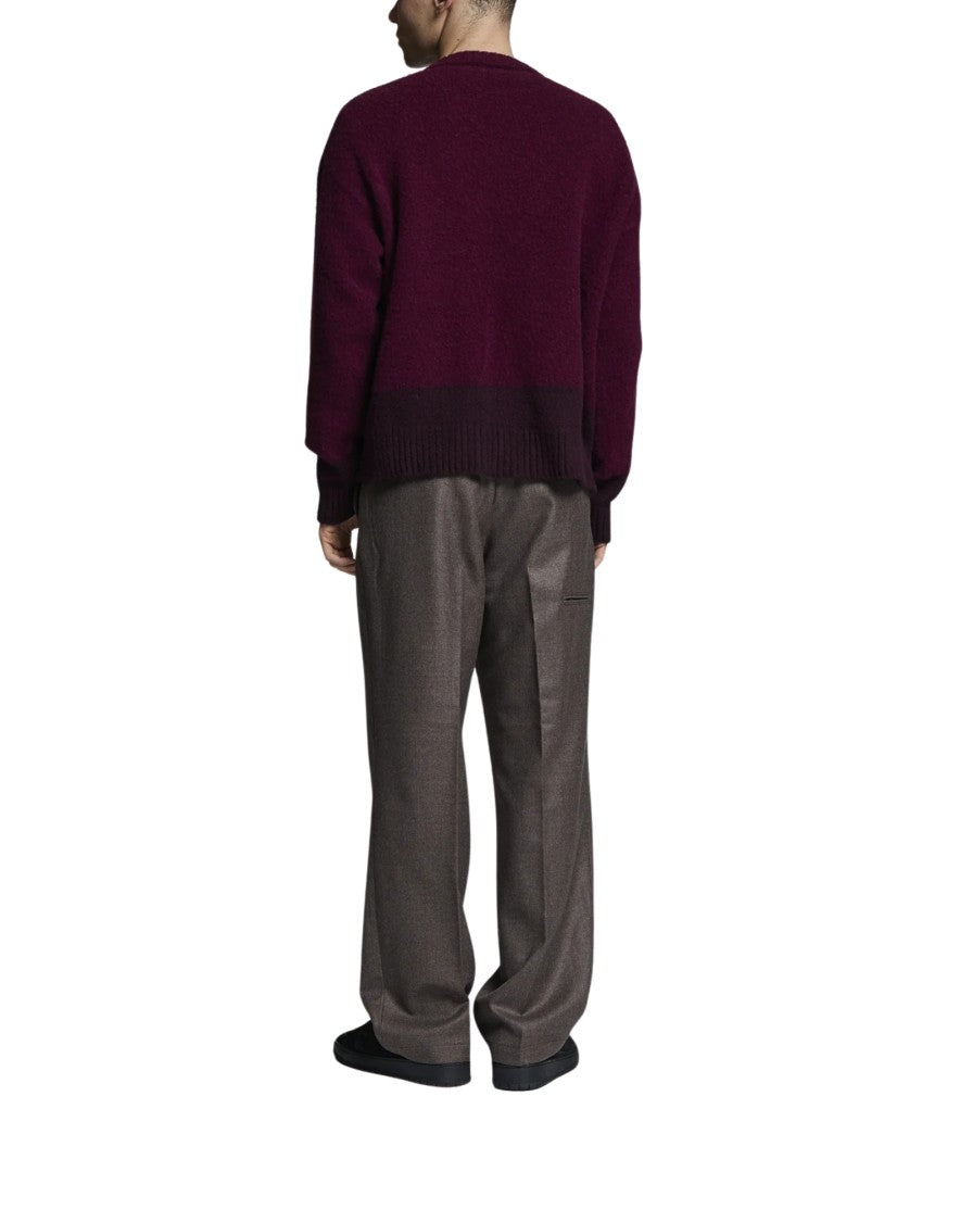 Paura Asia Virgin Wool Crewneck Sweater