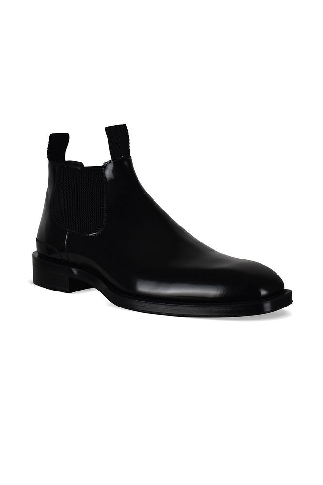 Burberry Black Leather Chelsea Boots