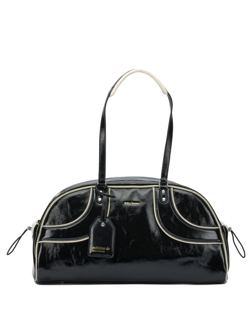 Adidas Originals Compact Sport Bag With Glossy Finish And Structured Design