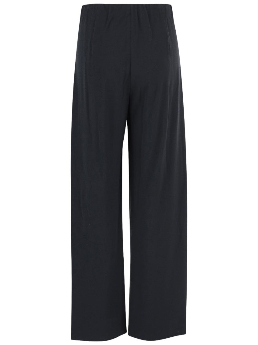 Vince Navy Wide-Leg Fabric Pants
