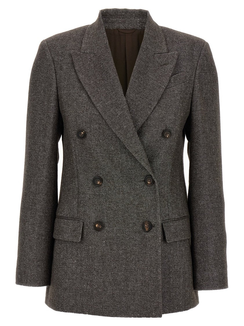 Brunello Cucinelli Tweed Monile Blazer