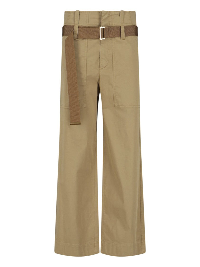 Seafarer Brown Wide Leg Cotton Pants