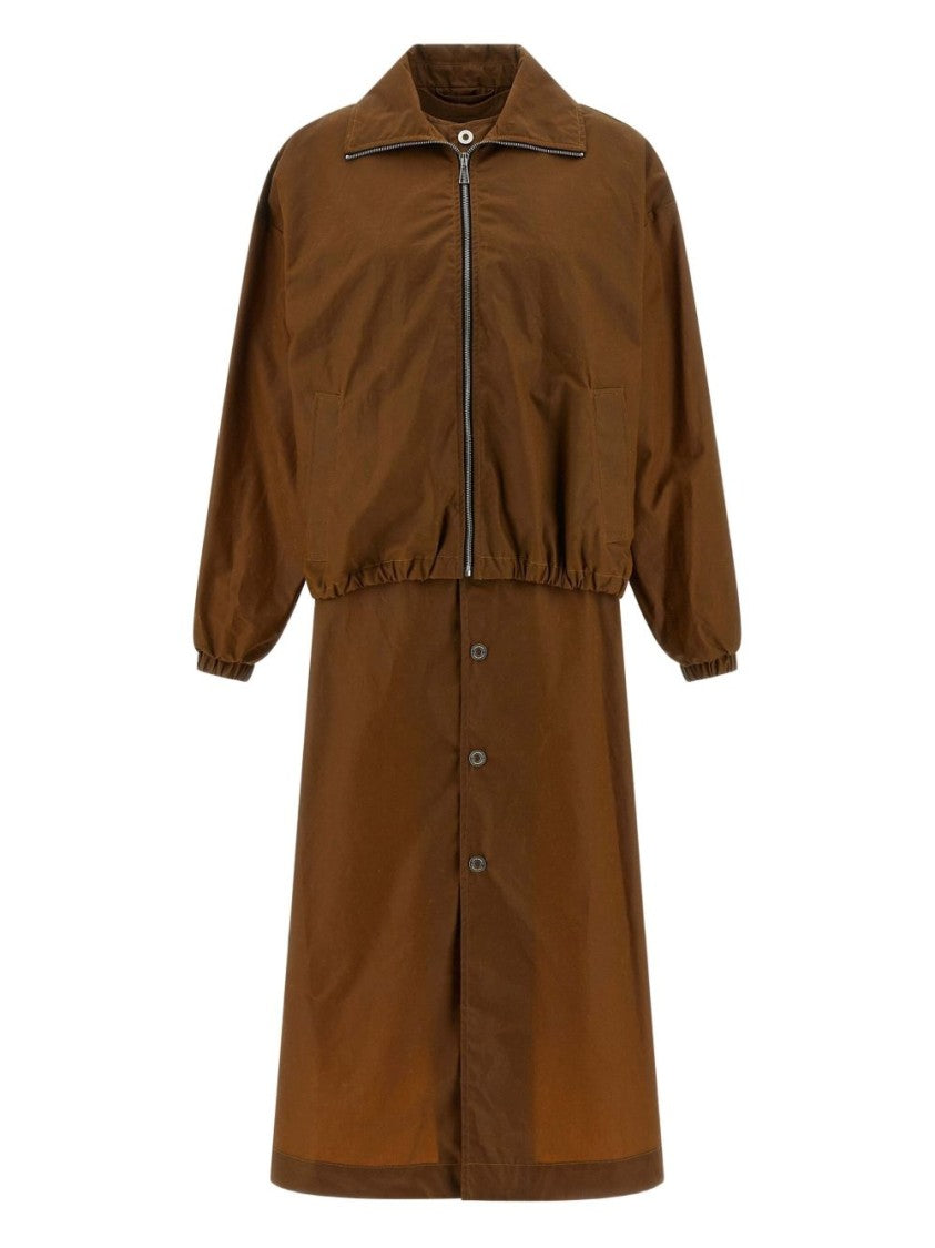 Marbell Single-Breasted Marbell Coat With Zip