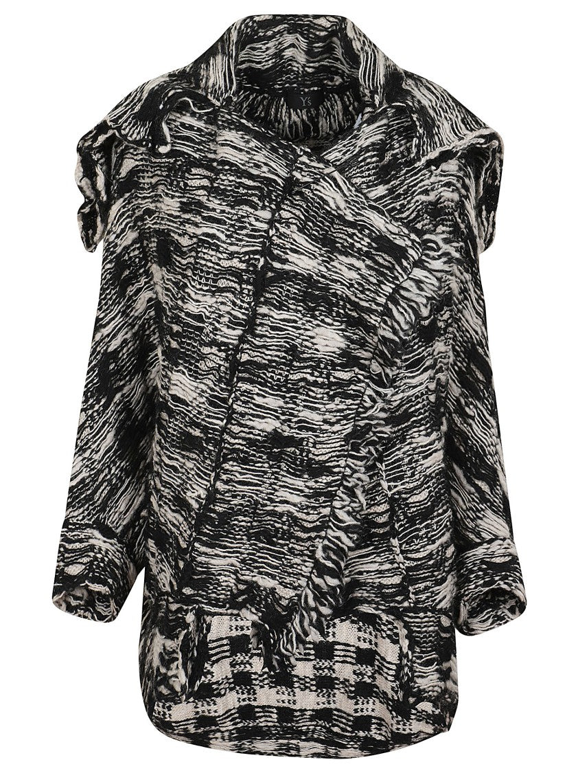 Yohji Yamamoto Wool Top With Abstract Pattern