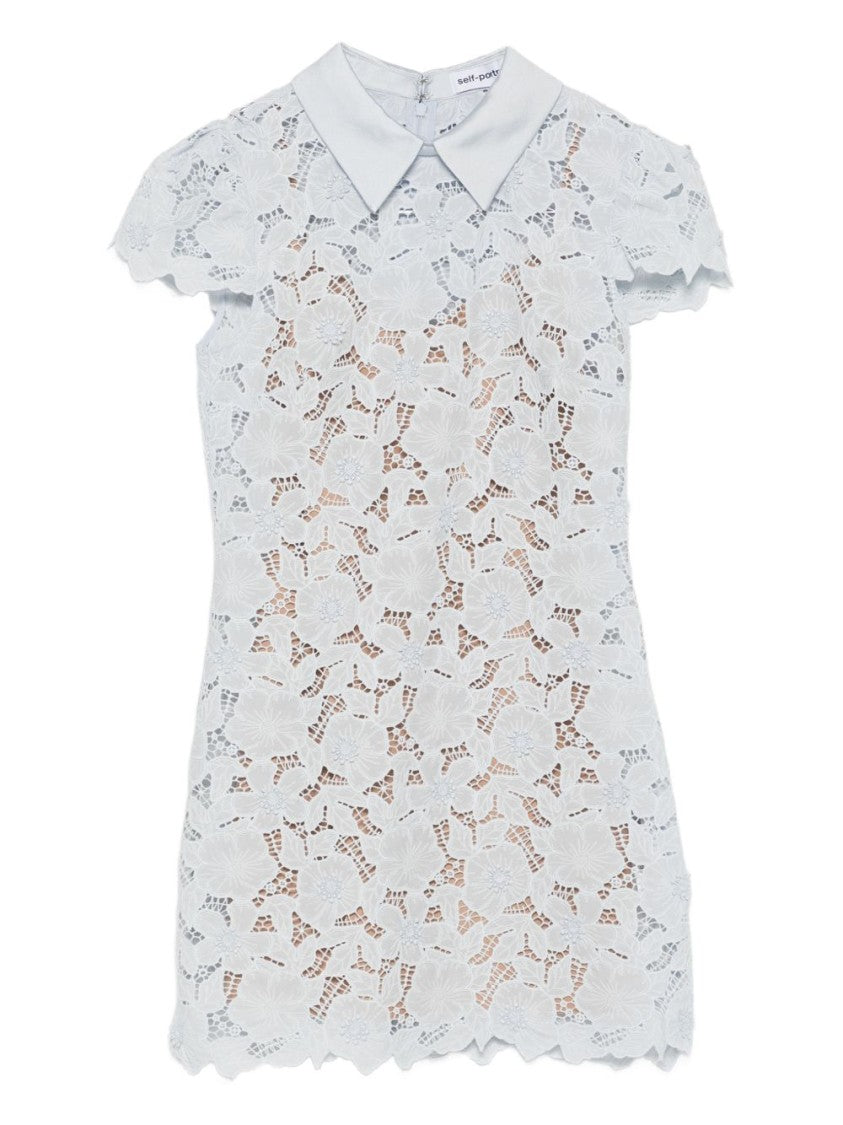Self-Portrait Floral Lace Mini Dress