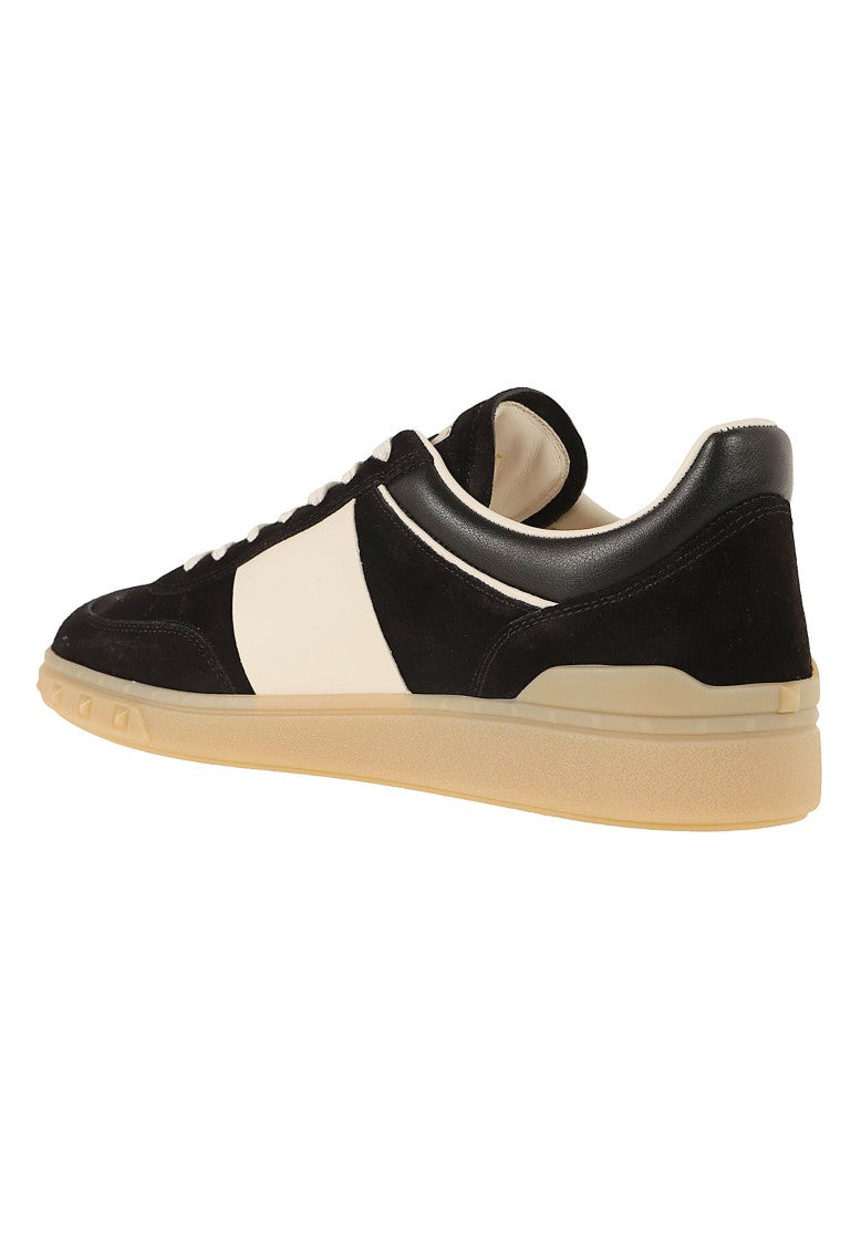 Valentino Garavani Low-Top Upvillage Split-Nappa Calfskin Sneakers