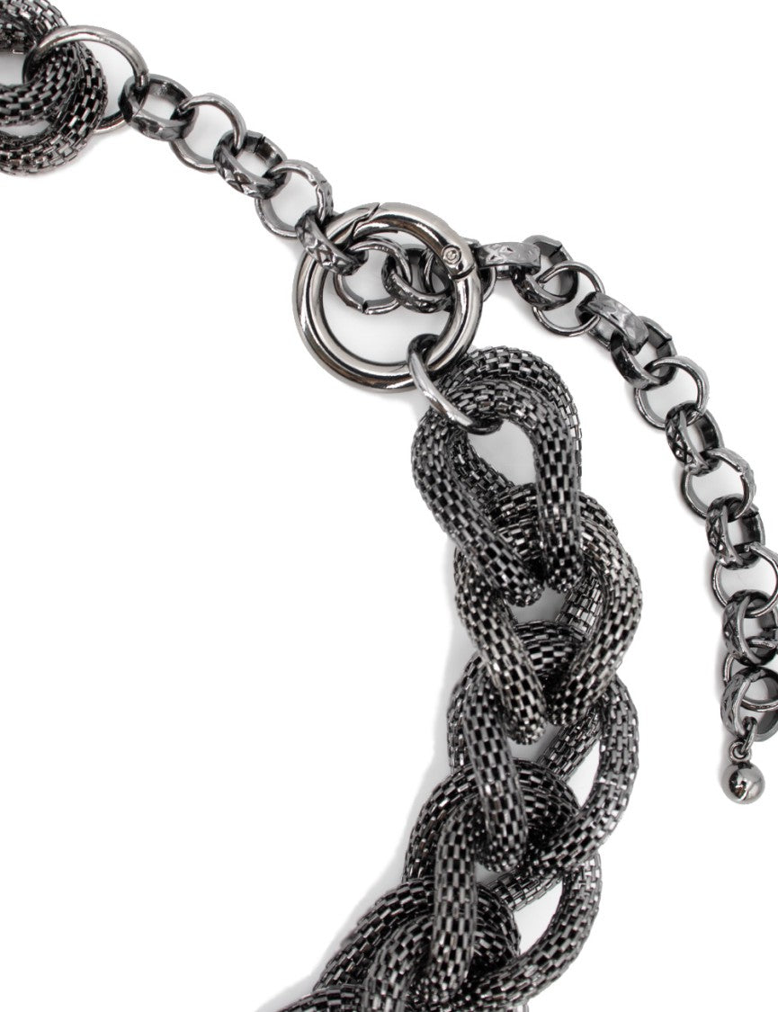 Antonelli Gray Chain Effect Necklace