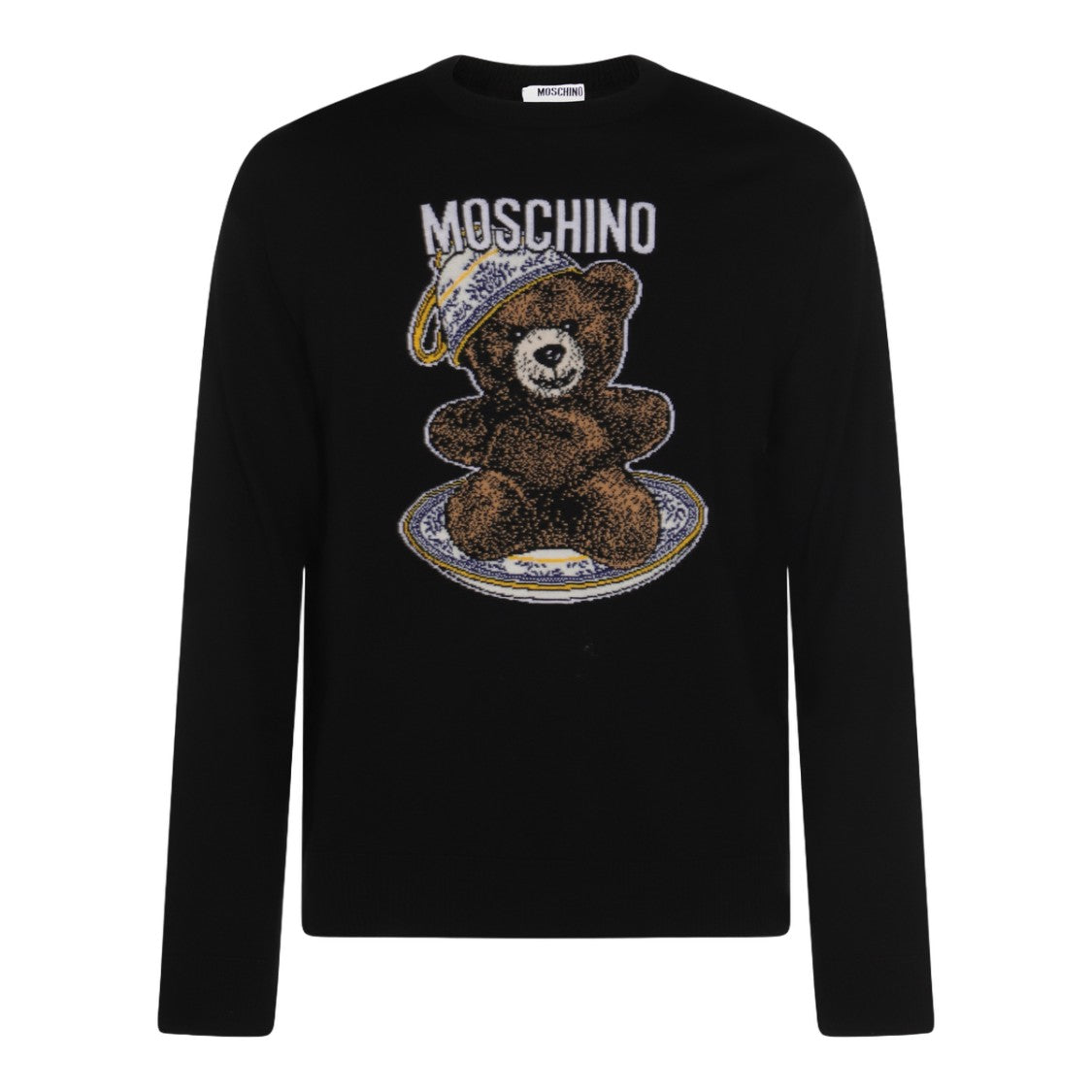 Moschino Graphic Teddy Bear Sweater With Bold Branding