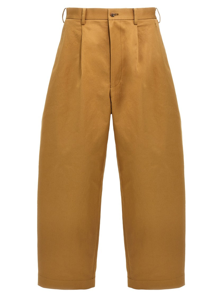 Comme Des Garçons Wide-Leg Pleated Pants With Adjustable Back Strap