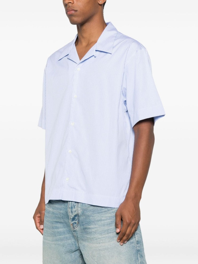 Givenchy Pinstriped Short-Sleeved Cotton Shirt