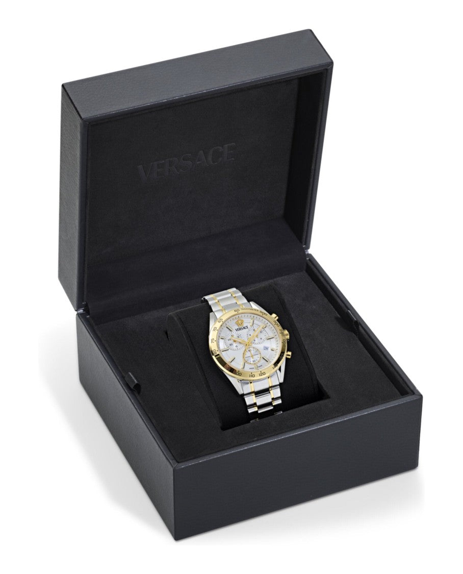 Versace V-Code Chrono Bracelet Watch