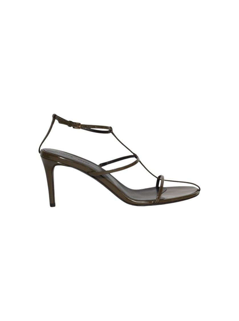 Khaite Cage Sandal 75 Dark Olive