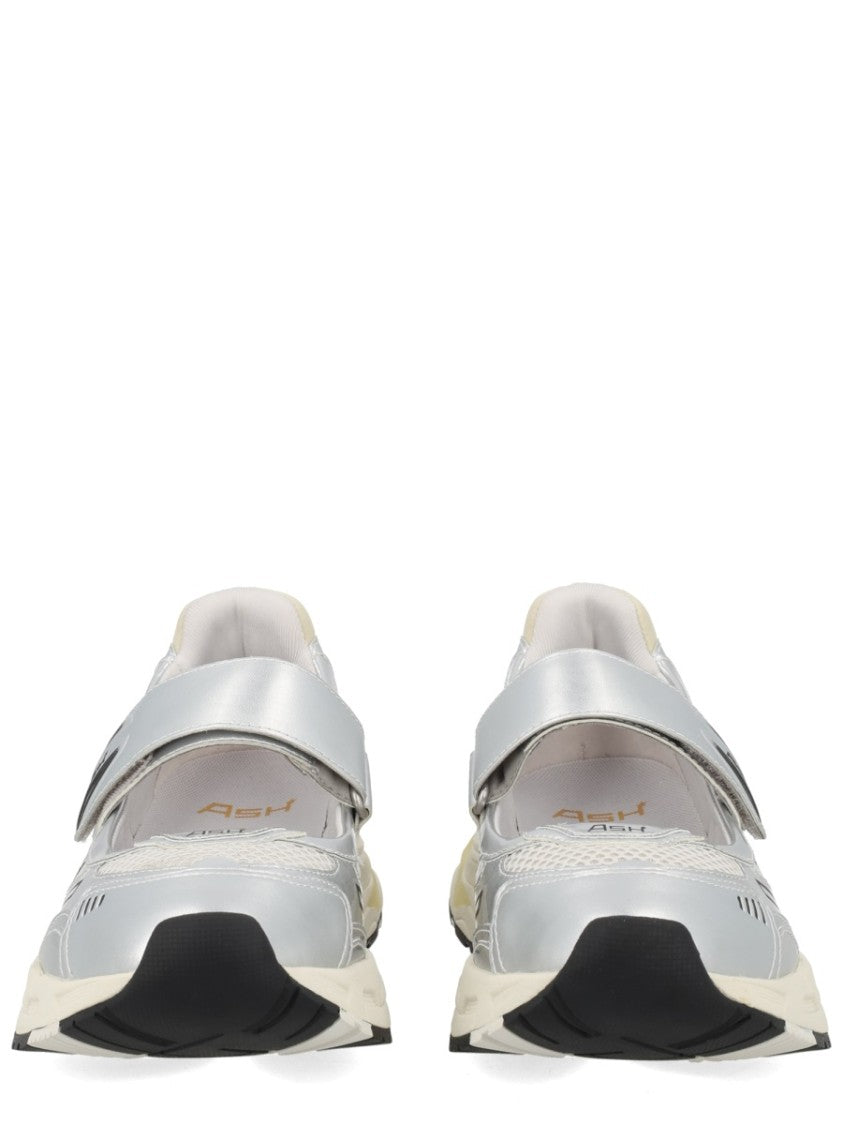 Ash Rolls Polyurethane Metallic Silver Sneakers