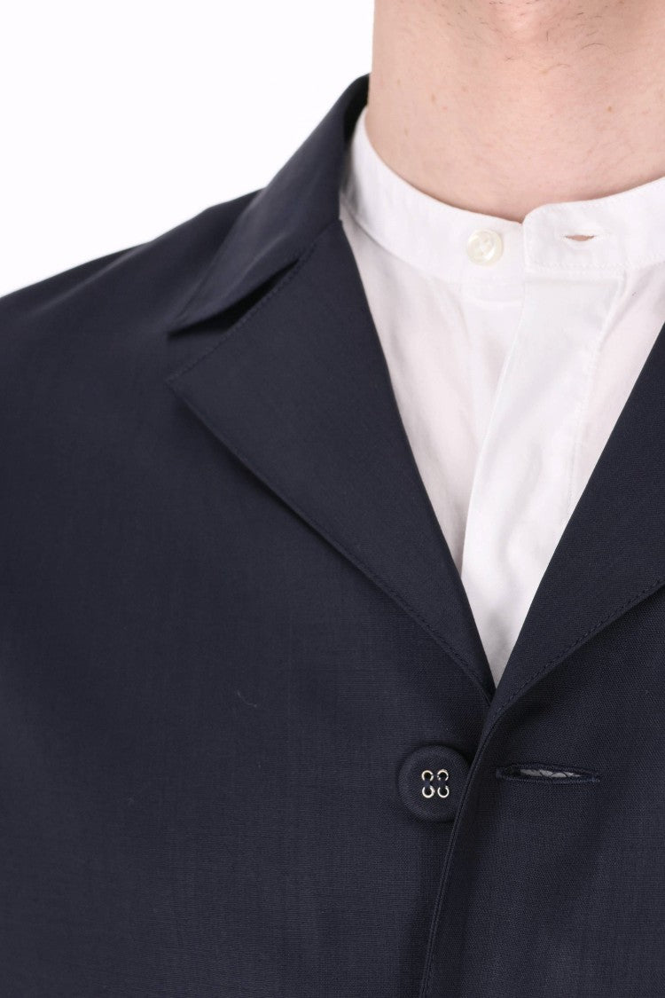 Officine Generale Sheldon Super 110S Wool Shirt Jacket